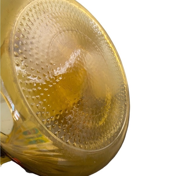 Vintage 1960’s Bartlett-Collins Amber Swirl Pattern Two Quart Glass Pitcher EUC - Picture 6 of 6